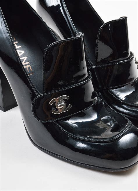 chanel tote patent leather|chanel patent leather loafer.